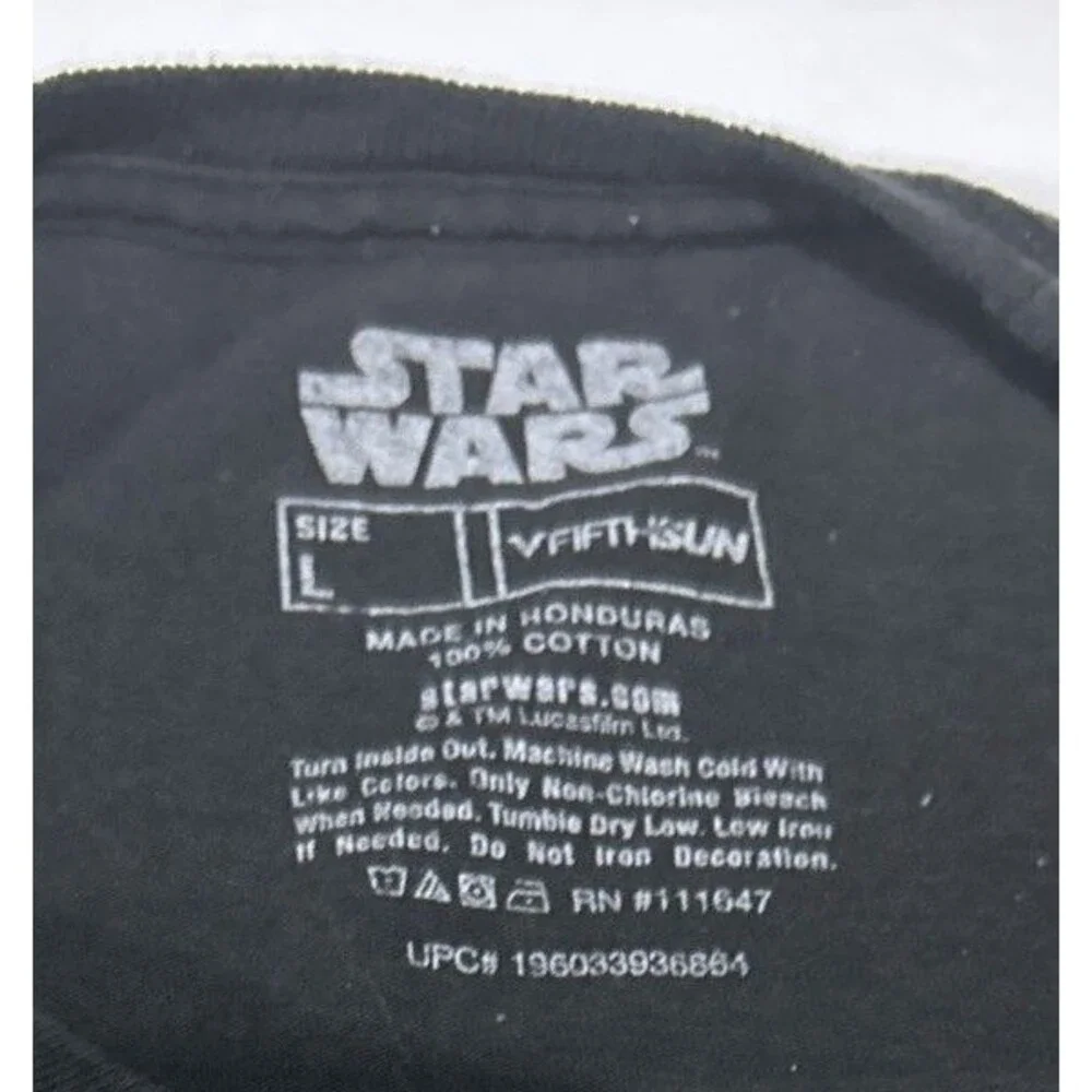 Star Wars The Mandalorian Comic Graphic Shirt Men's Large L Black Fifth Sun Tee